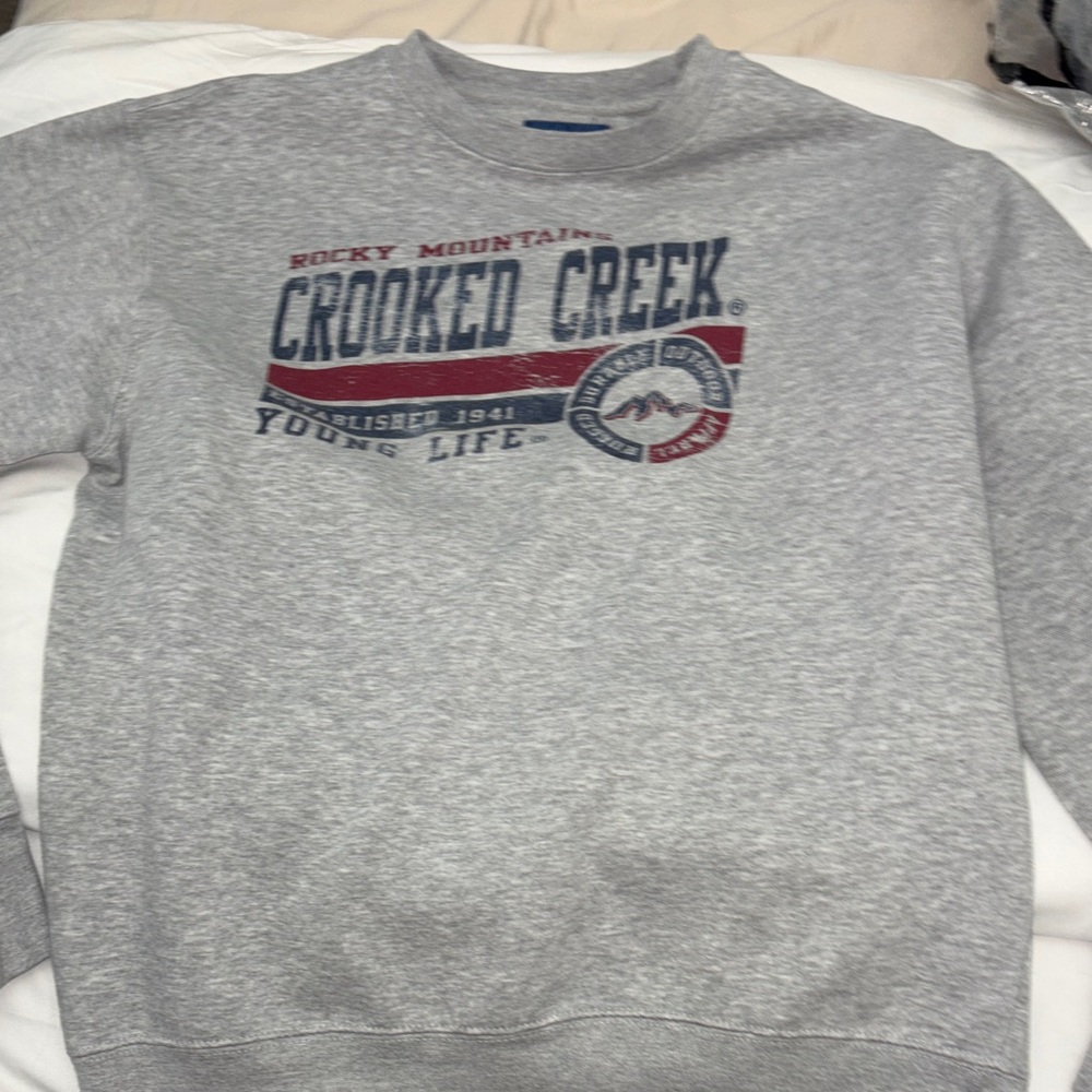 cute gray sweatshirt
